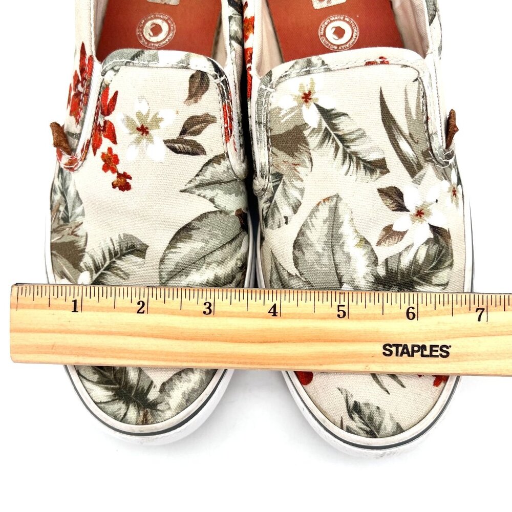 Keds Womens Slip-On Floral Canvas Shoes Size 8.5 US Tropical Design Rubber Sole - Picture 16 of 16